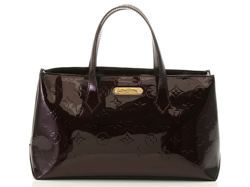 Louis Vuitton Wilshire handbag Vernis Amarante Purple